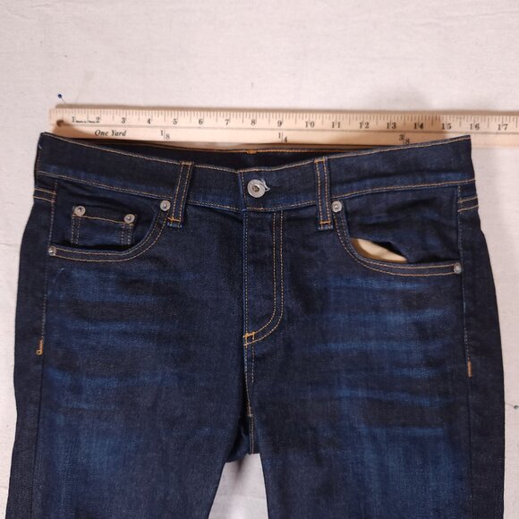 Rag & Bone Beverlys Dre Blue Jeans Womens Label Size 27 Denim Pants Normcore - Picture 6 of 16
